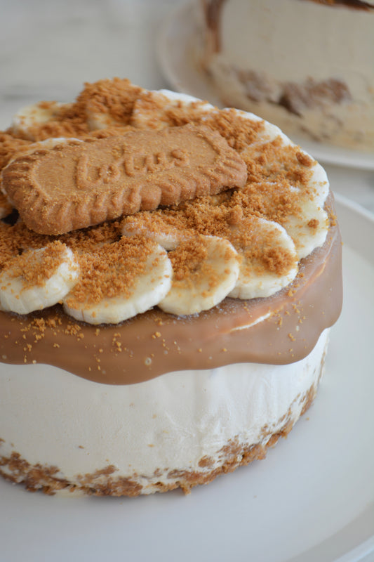 Mostachón Biscoff y Plátano